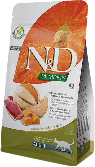 Корм сухой Farmina Pumpkin Duck&Cantaloupe Melon беззерновой для взрослых кошек с уткой и тыквой 1,5 кг