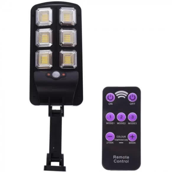 Прожектор сенсорний вуличний з сонячною панеллю та пультом (LL-660) Прожектор сенсорний вуличний з сонячною панеллю та пультом (LL-660)