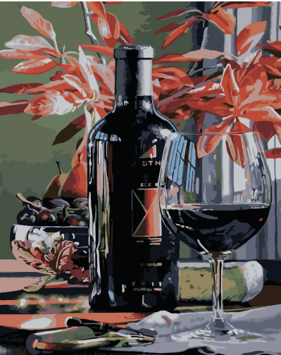Картина по номерам Strateg Вкус вина 30х40 см (SS-6493)