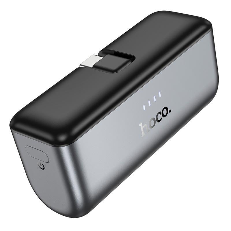 Повербанк Hoco Q31 5000 mAh USB Type-C со встроенным кабелем Черный (635275) Повербанк Hoco Q31 5000 mAh USB Type-C со встроенным кабелем Черный (635275)