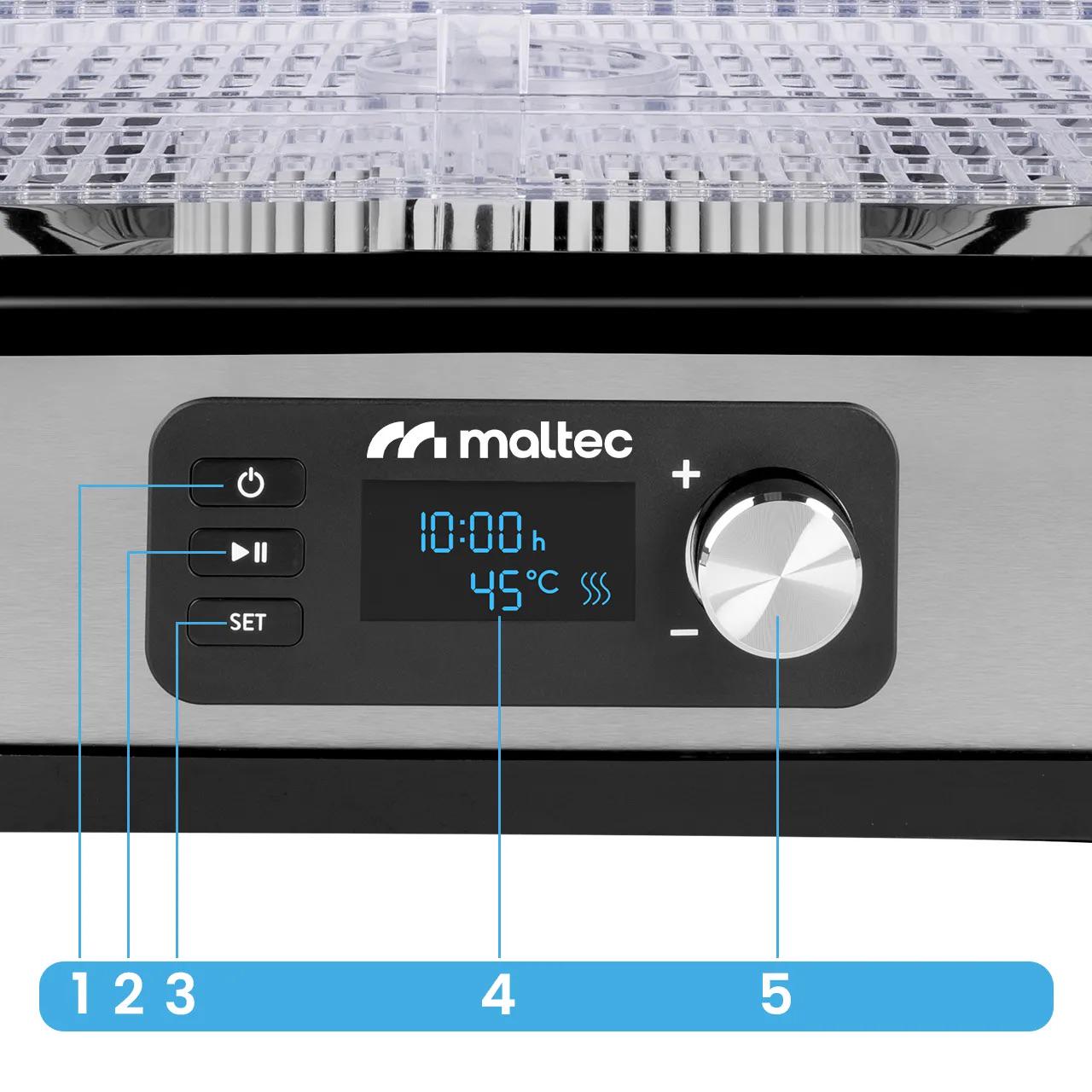 Сушилка электрическая Maltec PerfectDry с регулировкой температуры и таймером 450W 14,4 л (PD450) - фото 11