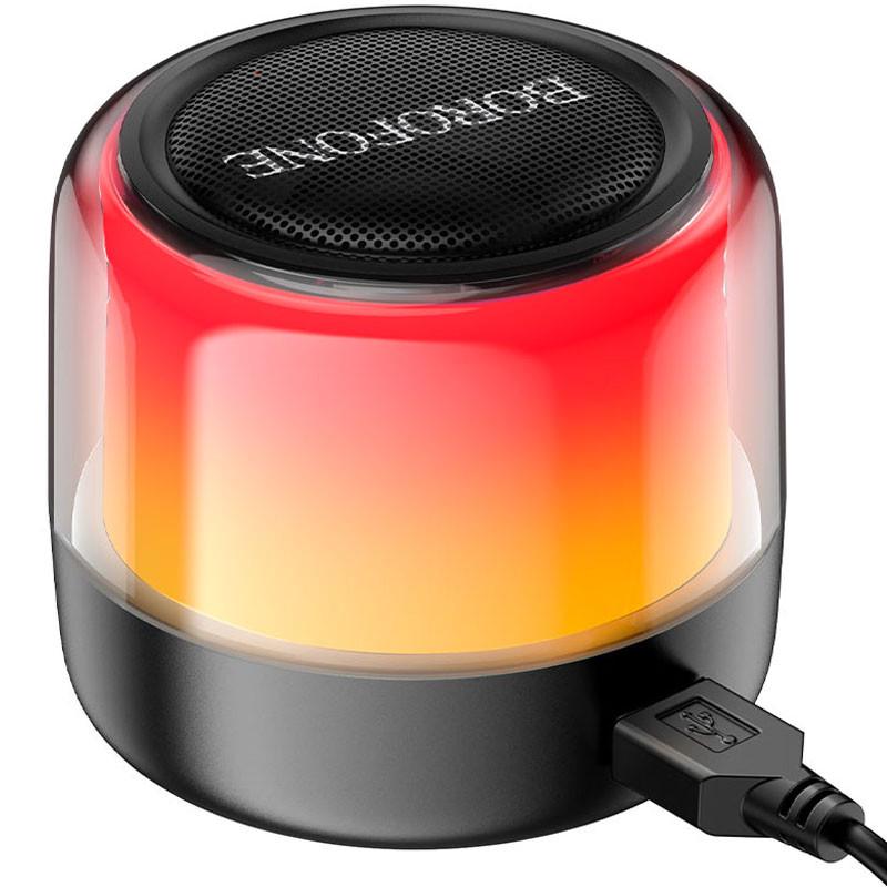 Портативна колонка Bluetooth Borofone BP12 Colorful BT wired 2-in-1 computer speaker Black (00000064317_1) - фото 2