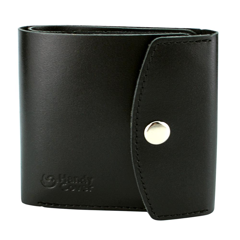 Кошелек женский кожаный Handycover HC0062 на кнопке Черный