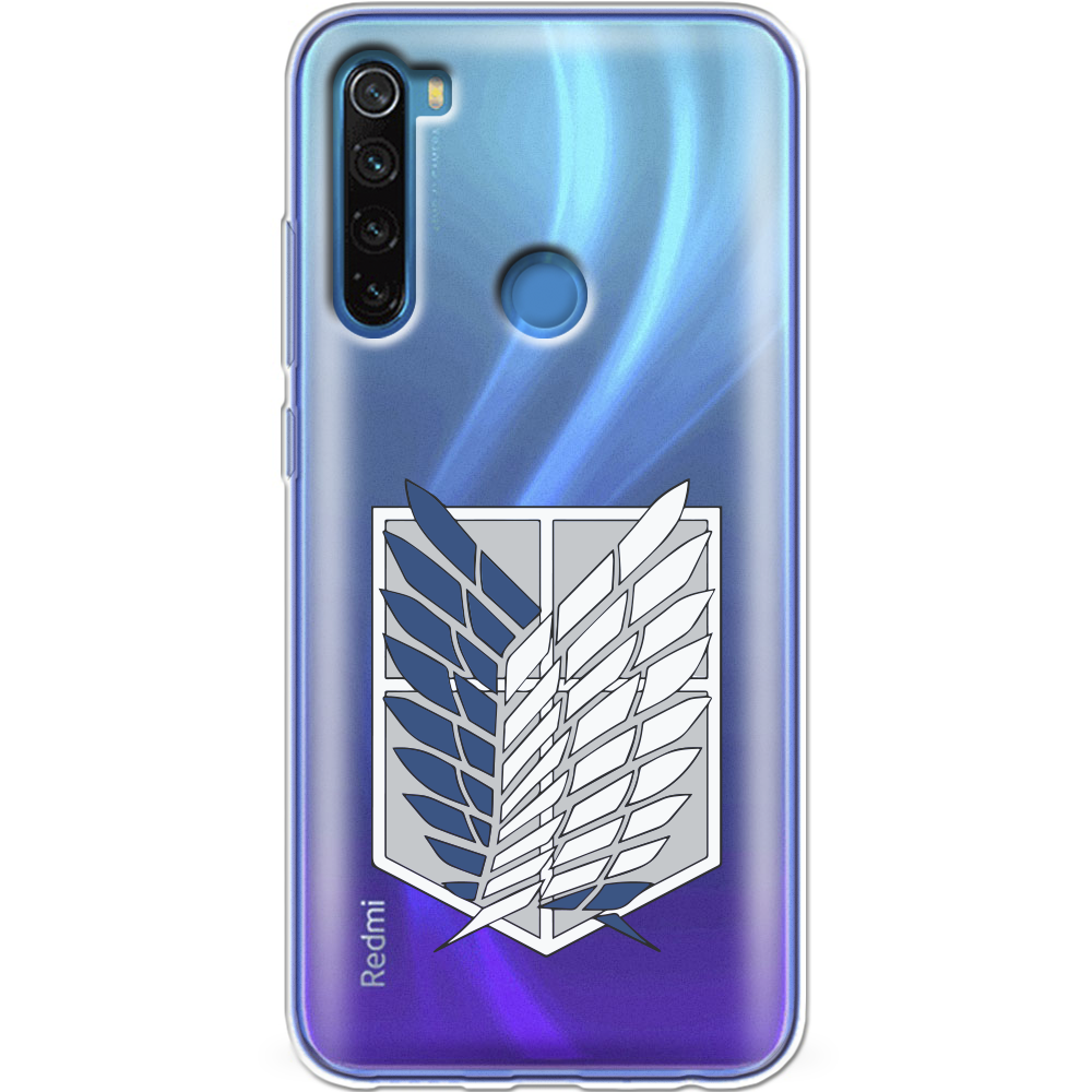 Чехол Boxface Xiaomi Redmi Note 8 Атака Титанов Крылья Свободы Прозрачный силикон (38214-bk88-38214)