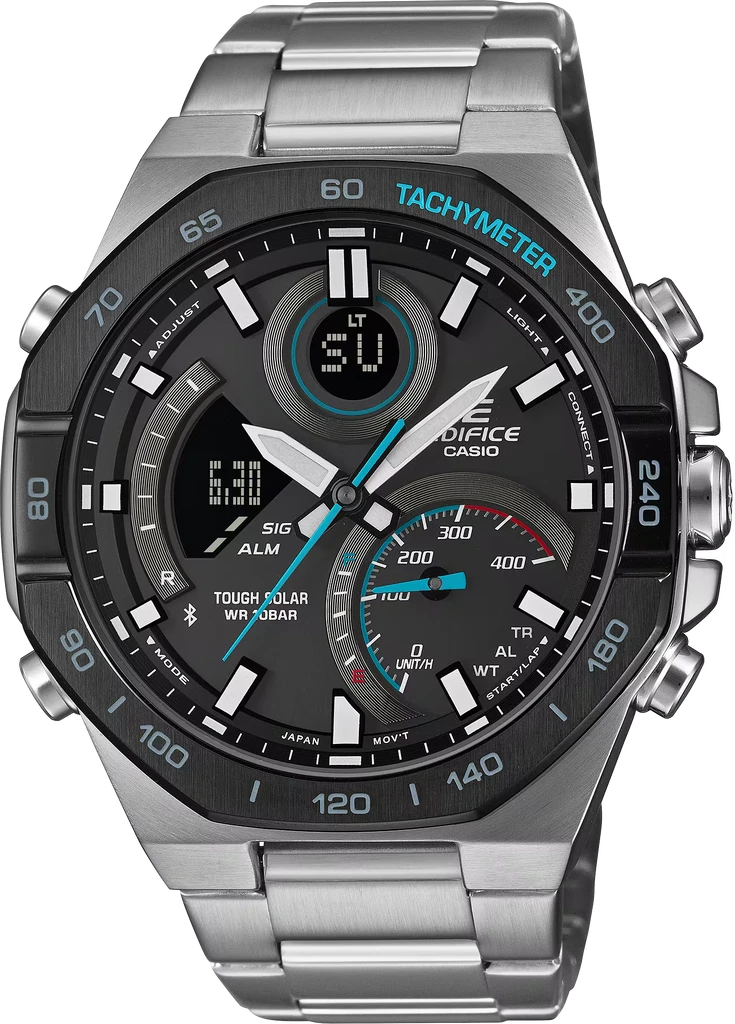 Наручные часы мужские Casio Edifice ECB-950DB-1AEF со стальным корпусом/водозащитой 100 м Черный (3100234261)
