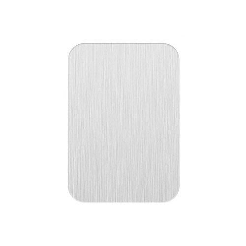 Пластина для магнитного держателя смартфона SUNROZ 35x45 мм Silver Brushed (A62247)