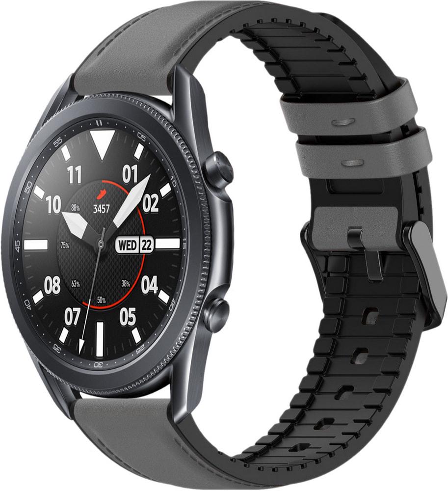 Ремінець шкіряний Tamyx для Galaxy Watch 3 45 мм Grey (31610-33)