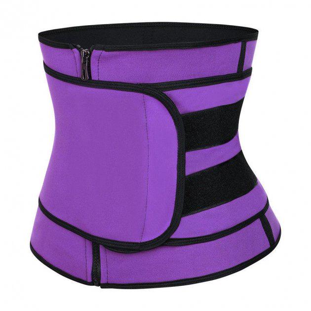 Пояс для похудения жиросжигающий Corset waist для живота и коррекции фигуры 3XL Фиолетовый (AR003909)