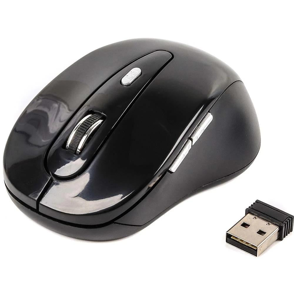 Миша бездротова Gembird MUSW-6B-01 з оптичним сенсором 1600 dpi ергономічна Black (629358)