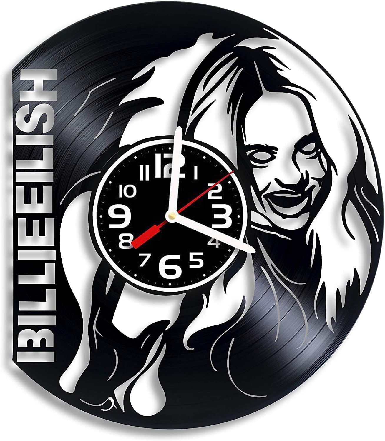 Часы настенные Билли Айлиш 2493 из виниловой пластинки