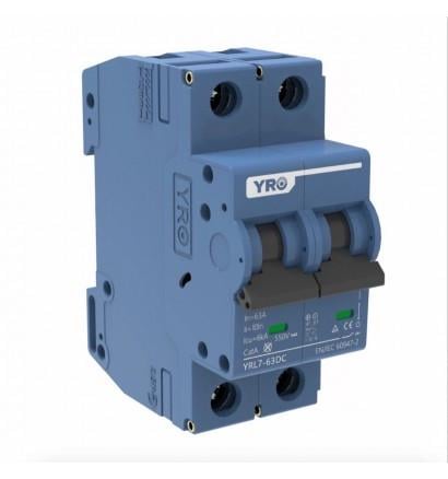 Автоматичний вимикач постійного струму YRO YRL7-63DC 2P- 63A (29725993)