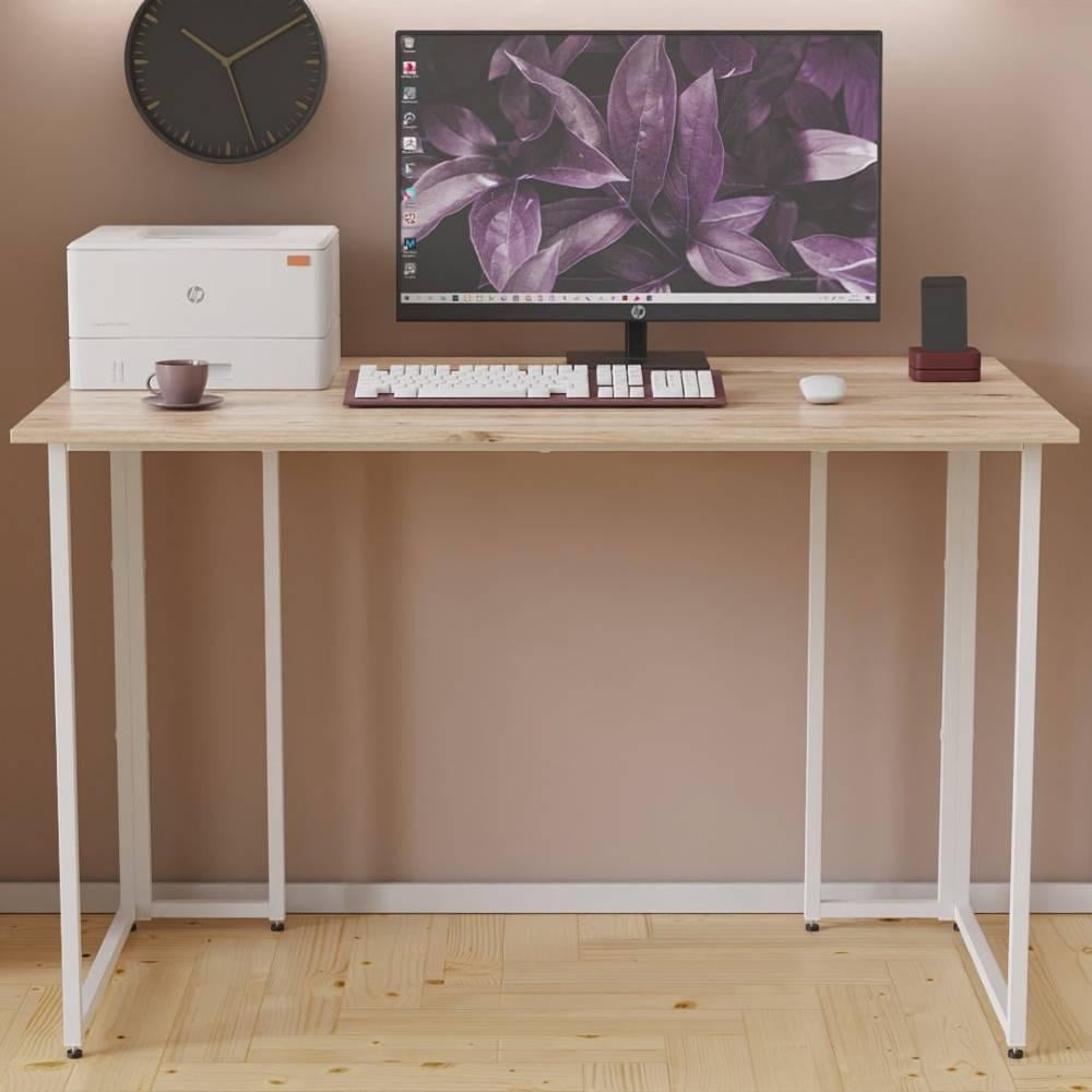 Компьютерный стол Ferrum-decor Ханна ДСП 16 мм 75x100x60 см Белый/Дуб Сан-Марино (FRD-103993)