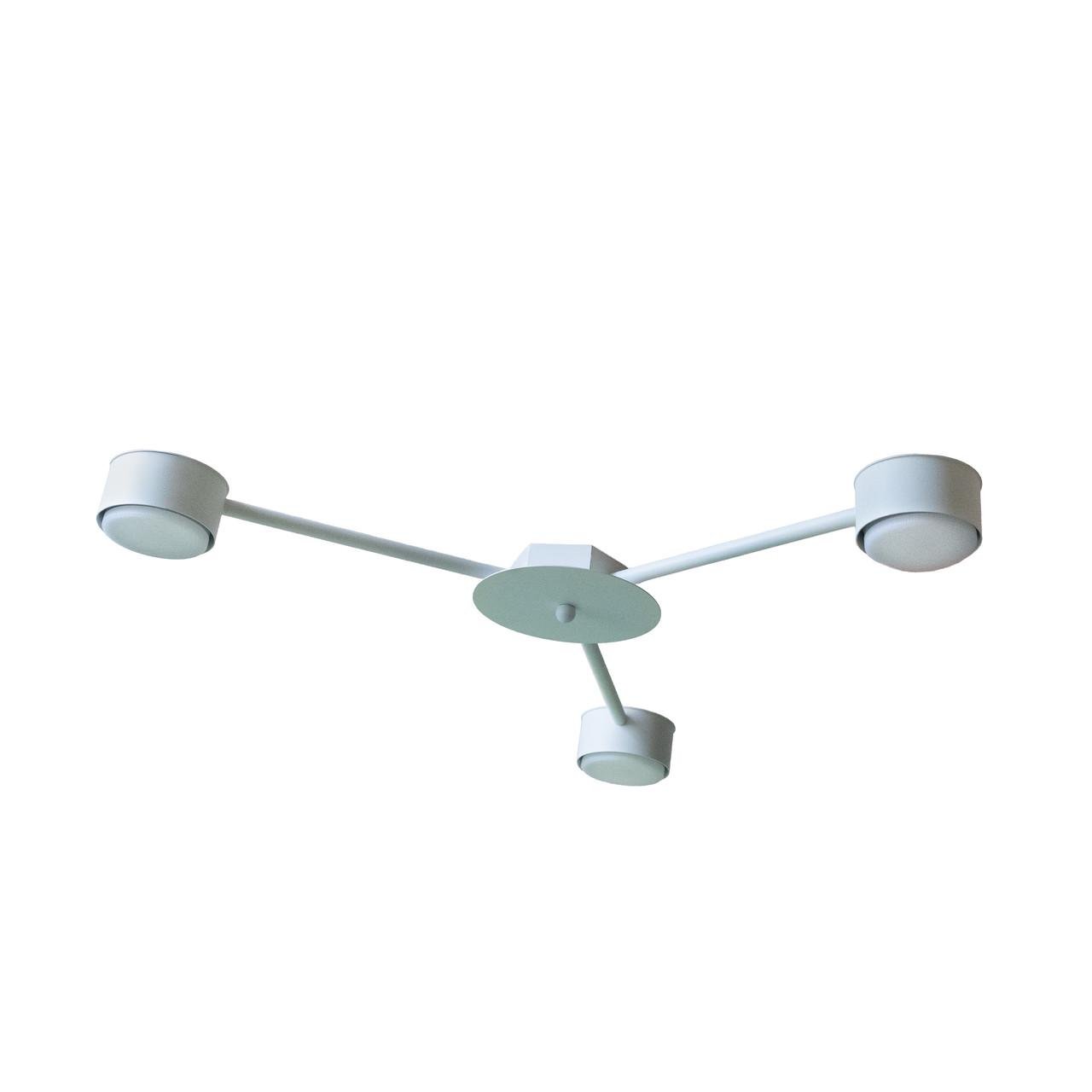 Люстра MSK ELECTRIC Copter на три плафони під лампи GX53 Білий (NL 8040-3 WH) - фото 1