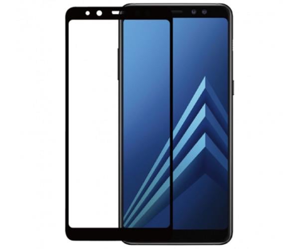 Защитное стекло 2.5D FULL SCREEN Tempered Glass для Samsung Galaxy A8 Plus 2018 (A730) Черный