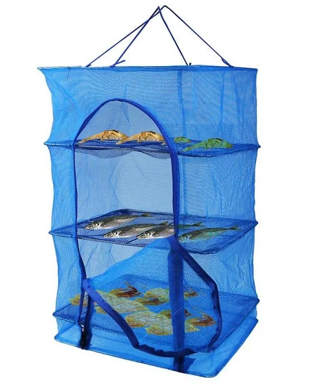 Сітка для сушіння риби/овочів 1102-2 на 3 яруси Синій (18520626) - фото 2 Сітка для сушіння риби/овочів 1102-2 на 3 яруси Синій (18520626) - фото 2