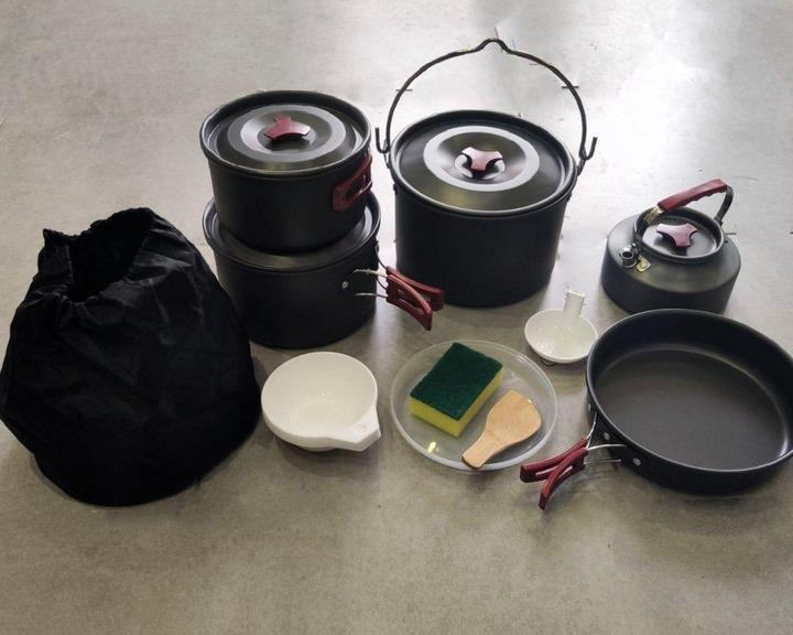 Набор посуды для кемпинга в походном мешке на 15 пр. (NPDK8) - фото 2 Набор посуды для кемпинга в походном мешке на 15 пр. (NPDK8) - фото 2