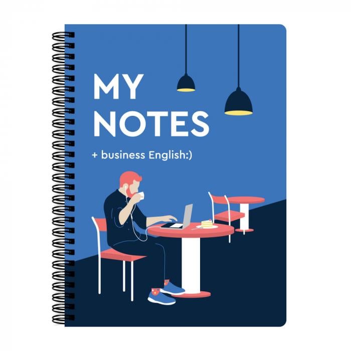 Блокнот My Notes business English в клетку (22819749)