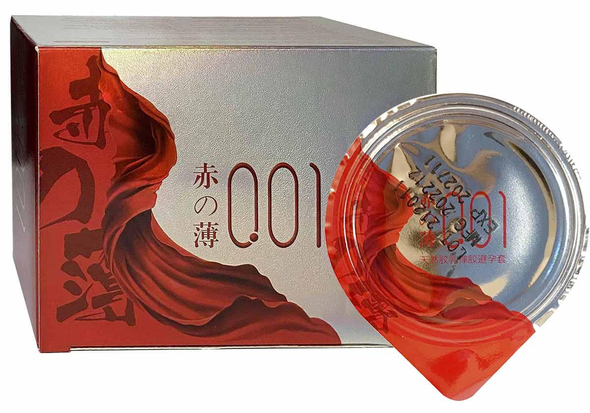 Презервативи OLO ультратонкі з термоефектом 10 шт. Red/Silver (BLS10287)
