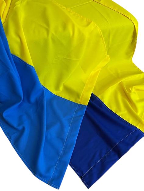 Флаг Украины во флагшток 90х140 см (0001) - фото 2 Флаг Украины во флагшток 90х140 см (0001) - фото 2