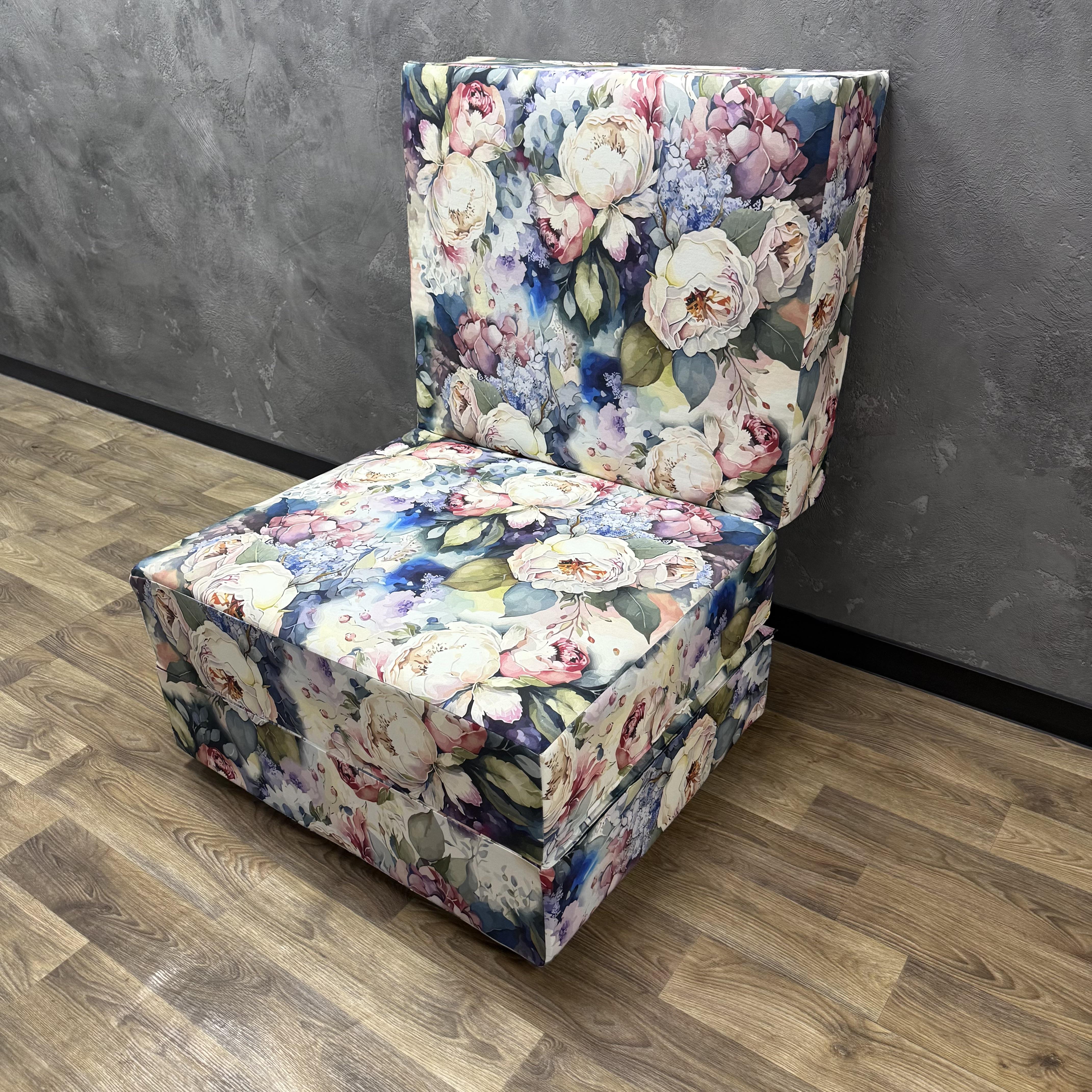 Матрац-трансформер Comfort Home maxi 3D flowers розкладний панама 200х120х15 см