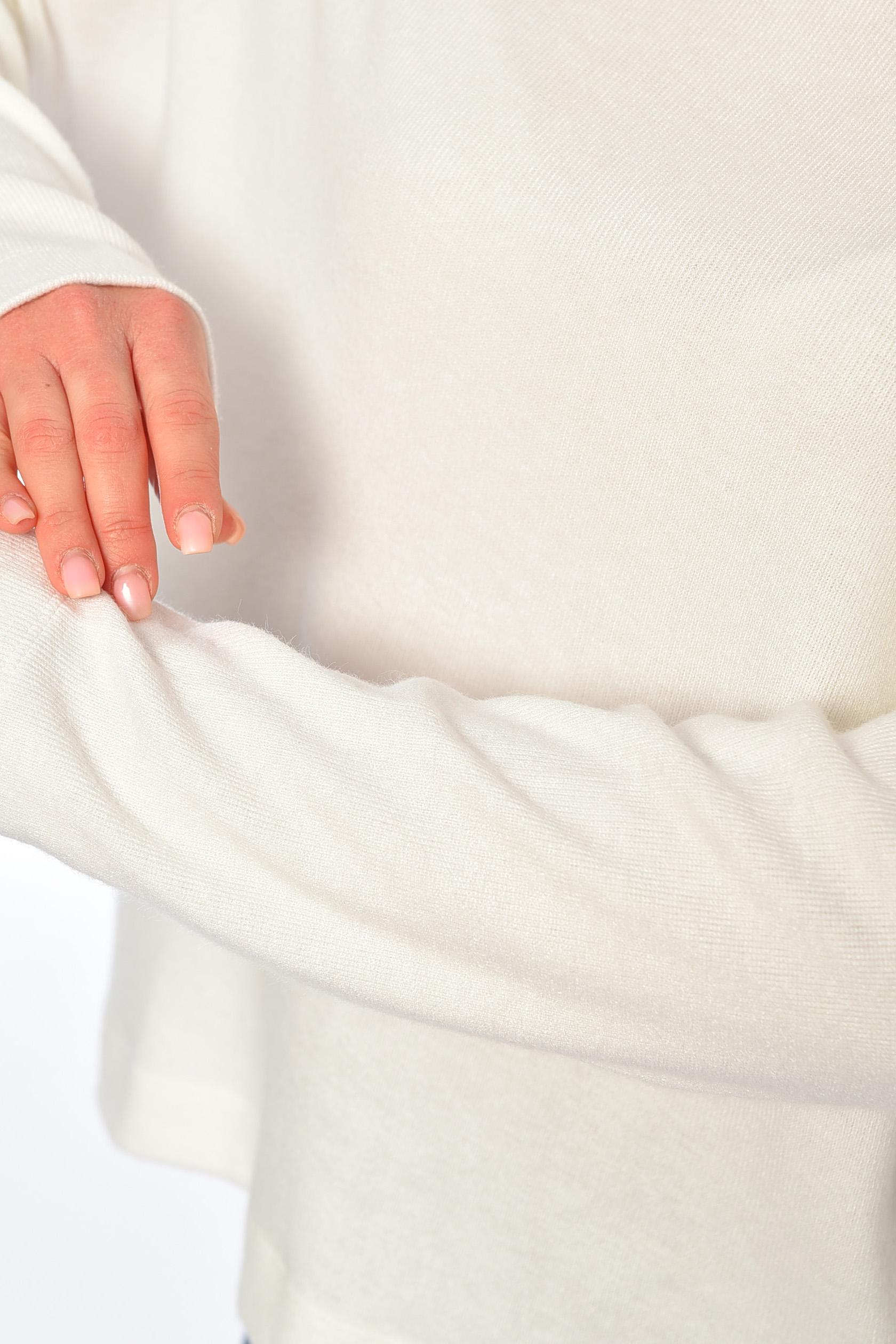 Кофта женская 197532 полубатальная XL Белый (197532_!295156_M) - фото 4 Кофта женская 197532 полубатальная XL Белый (197532_!295156_M) - фото 4