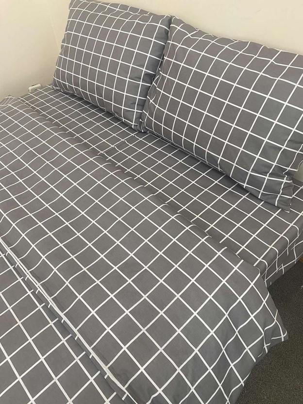 Постельное белье MaVi-textile клетка голд люкс бязь Серый (1760)