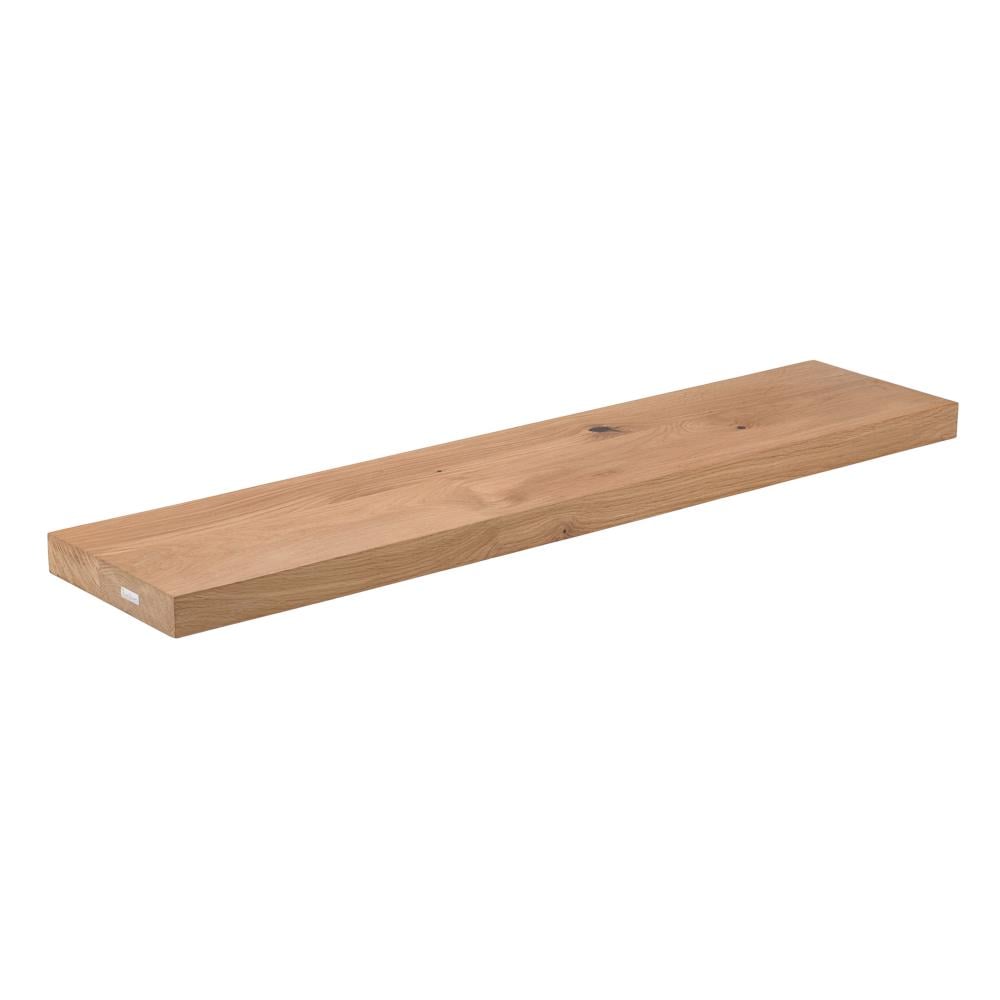 Полиця настінна з масиву дуба з прямим краєм 80х22х4 см (10.17.wood)