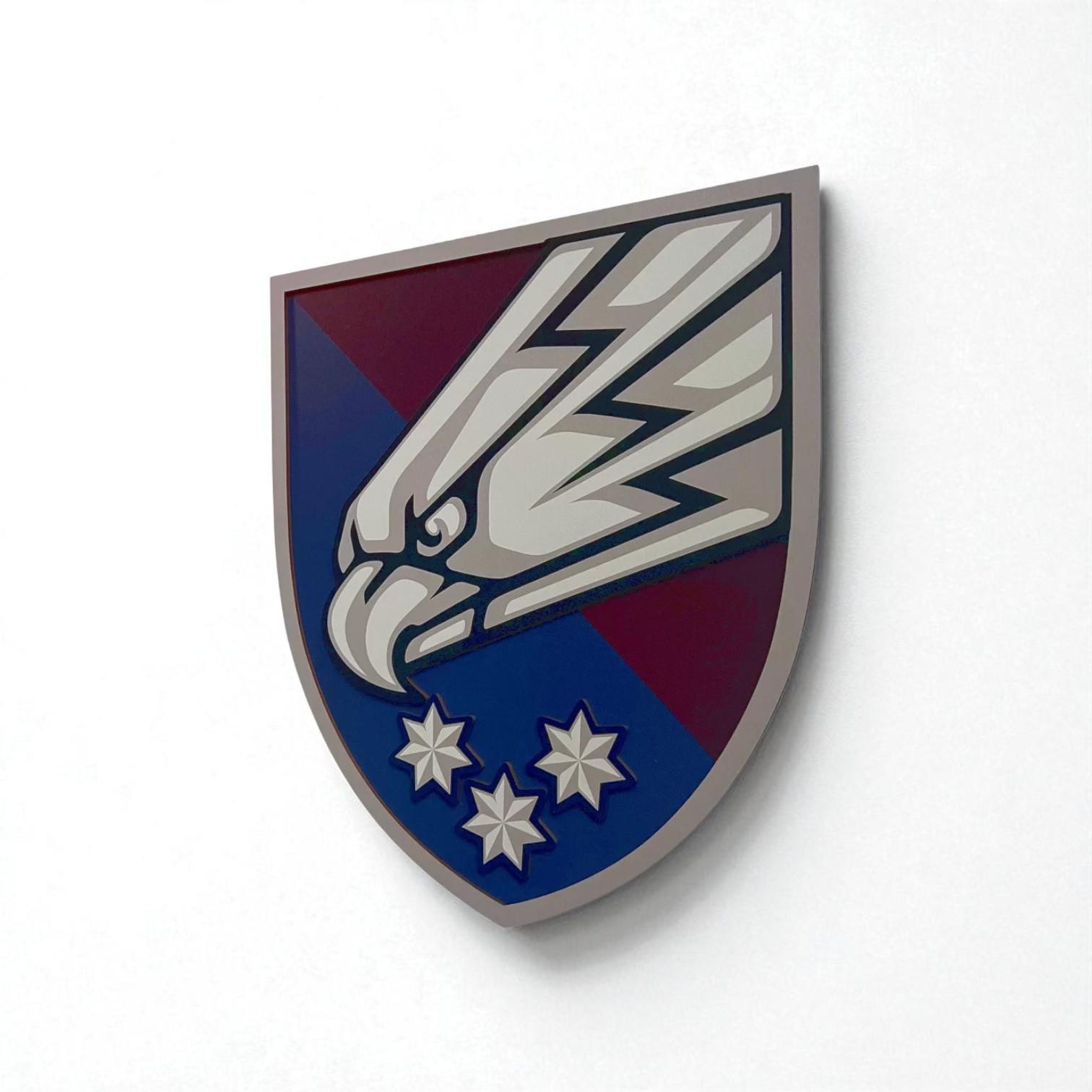 Герб настінний 25-та окрема повітрянодесантна бригада 292х334 мм (29403740) - фото 2 Герб настінний 25-та окрема повітрянодесантна бригада 292х334 мм (29403740) - фото 2