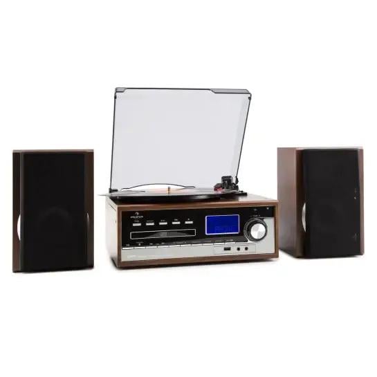 Проигрыватель винила Auna Deerwood USB/MP3/CD/Tape/FM/AUX (10029158)