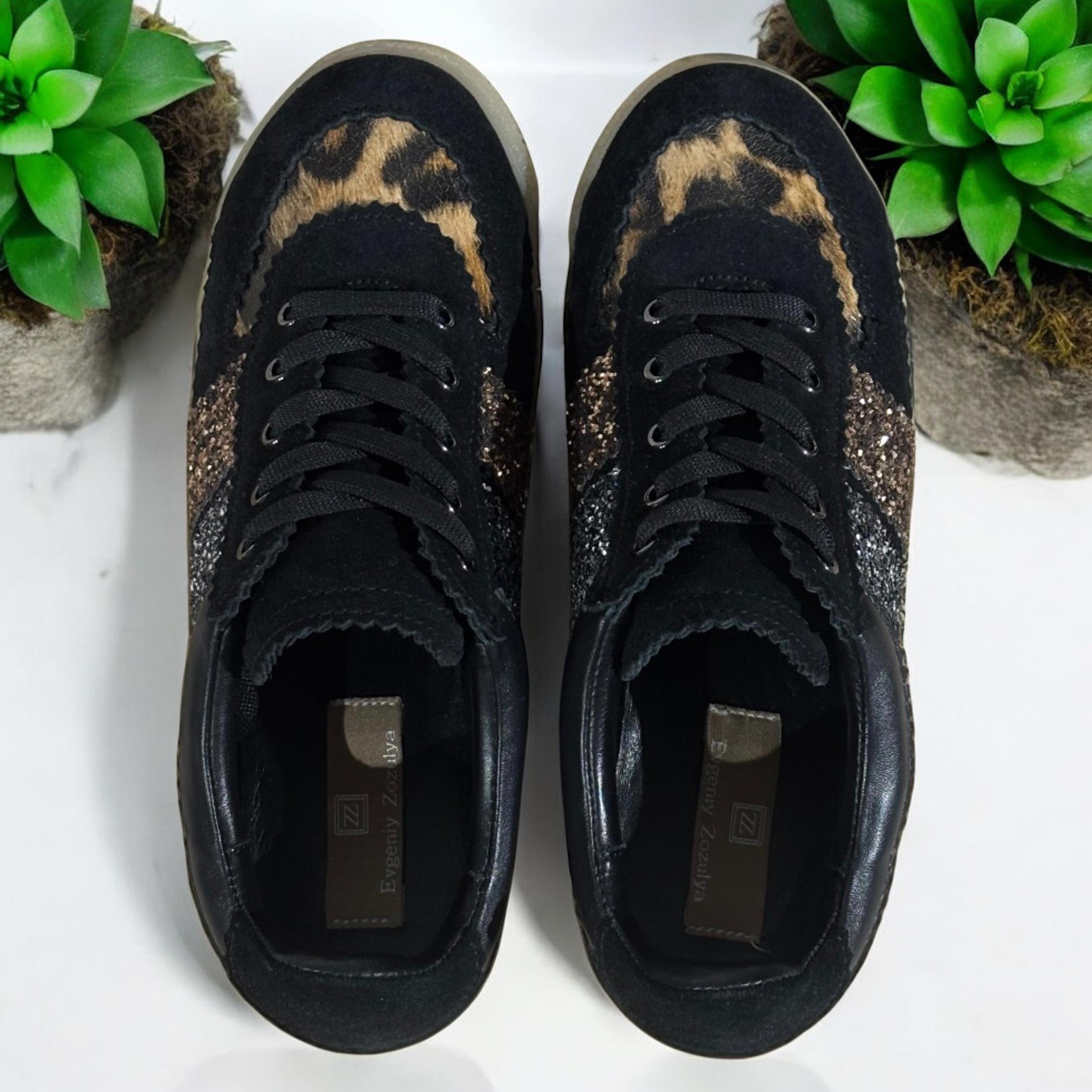 Кеди жіночі MARANDI з натуральної шкіри та з м'якою устілкою р. 37 Чорний (Z-Leo-str-37- чорний) - фото 2 Кеди жіночі MARANDI з натуральної шкіри та з м'якою устілкою р. 37 Чорний (Z-Leo-str-37- чорний) - фото 2