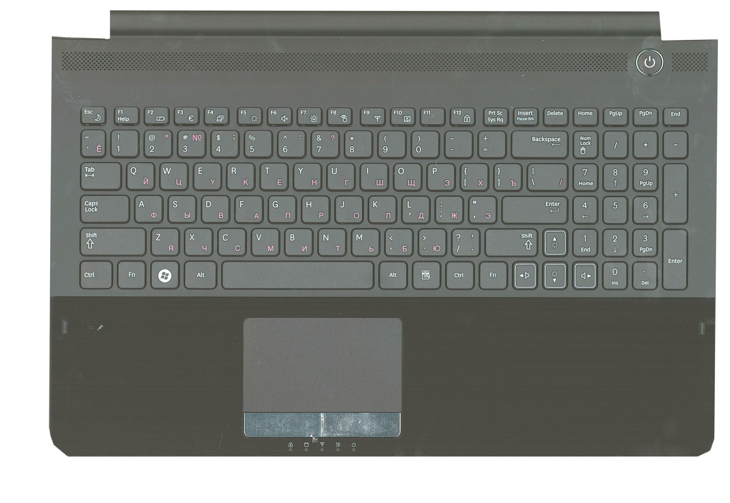 Клавиатура для ноутбука Samsung RC510 Black TopCase Black
