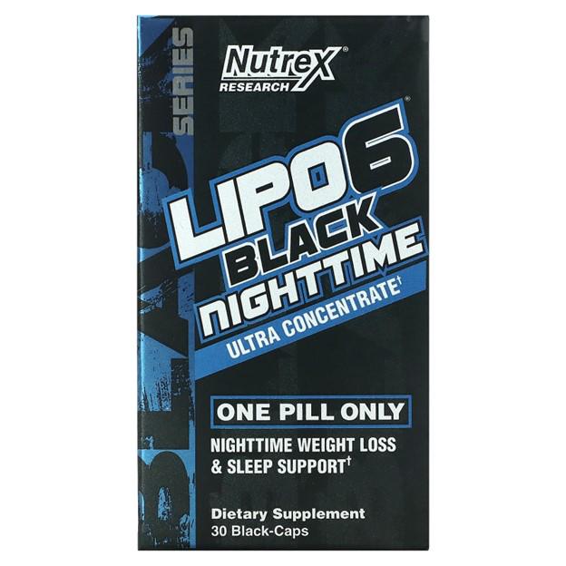 Жиросжигатель Nutrex Lipo-6 Black Nighttime UC 30 капс. (1514)