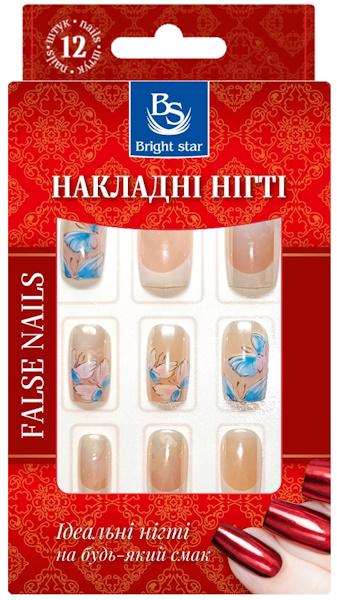 Накладные ногти Bright Star с рисунком 12 шт. (LRN-756-22)