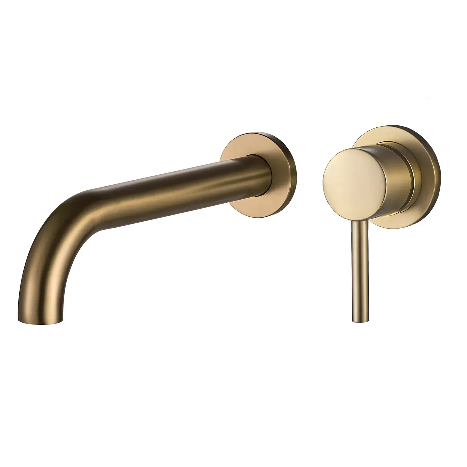 Смеситель для раковины VBI Milano Long скрытого монтажа Золотой брашированный (VBI-050103BG)