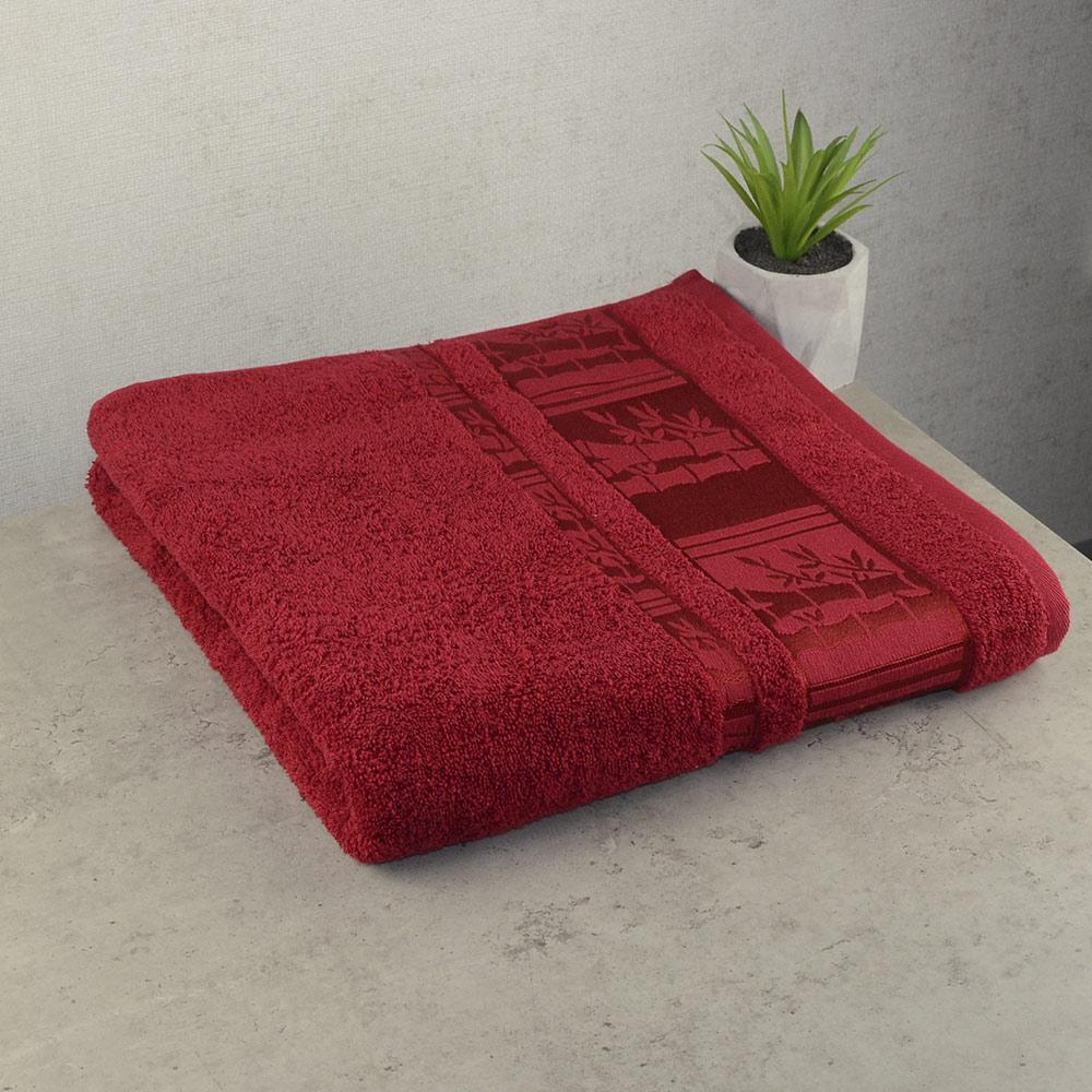 Махровое полотенце для сауны GM Textile BambooN 70х140 см Красный