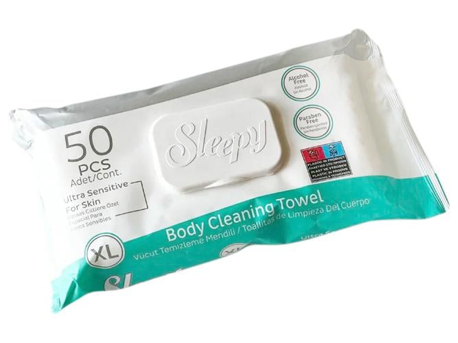 Салфетки влажные Sleepy Towels с клапаном 50 шт. (26453095)
