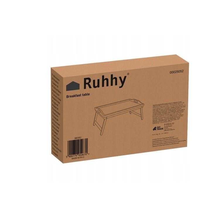 Стол раскладной для завтрака бамбуковый 73х31х21 см (25052) - фото 7