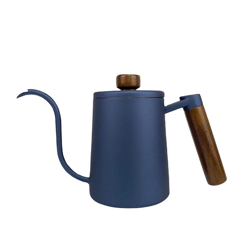 Чайник для заваривания кофе Choxila 11625 с длинным носиком и крышкой нержавеющая сталь 350 мл Dark Blue (31457487)