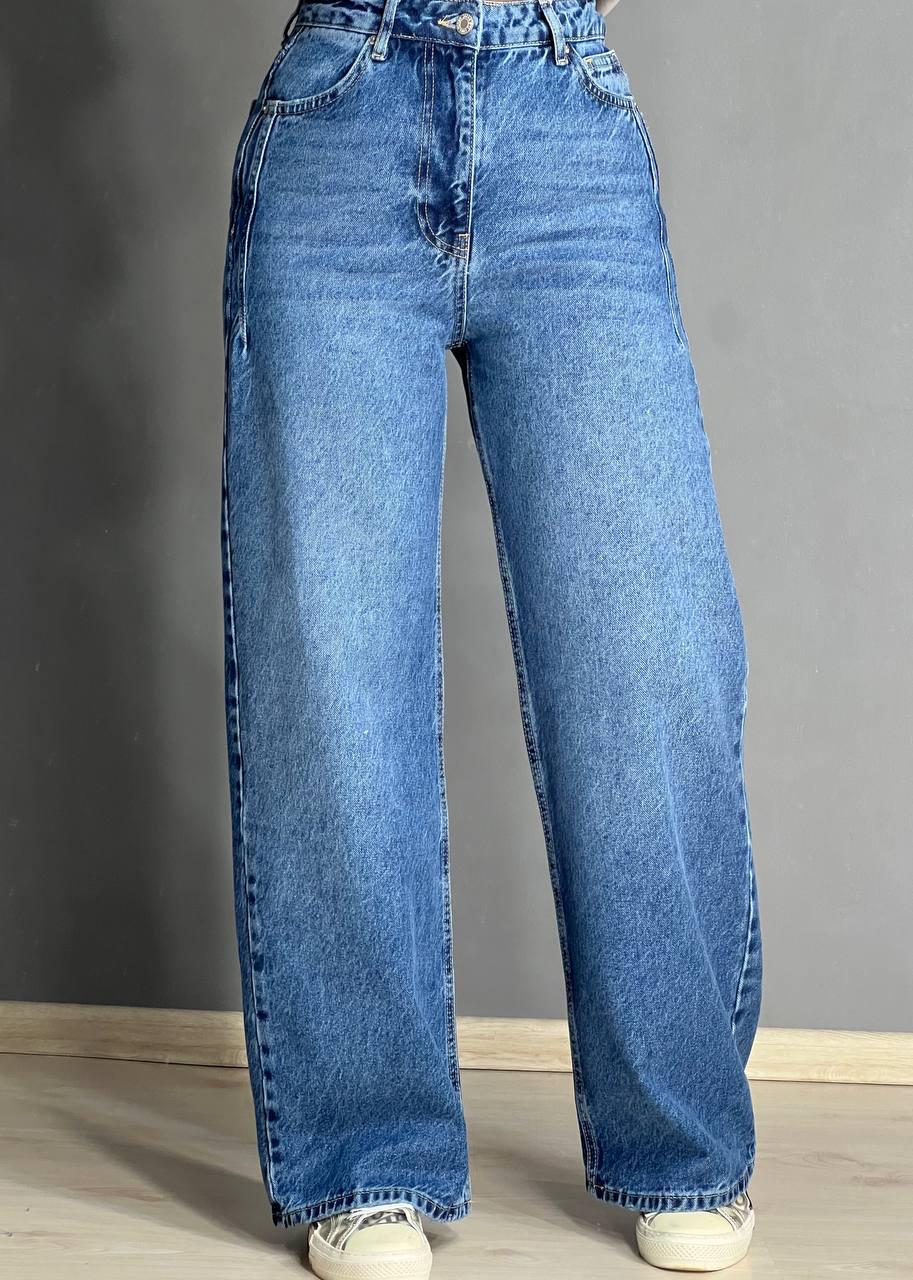 Джинси жіночі ITS Basic 2499 Wide Leg з високою талією рівні від стегна з виточками на стегнах р. 34 Світло-синій (3316) - фото 8 Джинси жіночі ITS Basic 2499 Wide Leg з високою талією рівні від стегна з виточками на стегнах р. 34 Світло-синій (3316) - фото 8