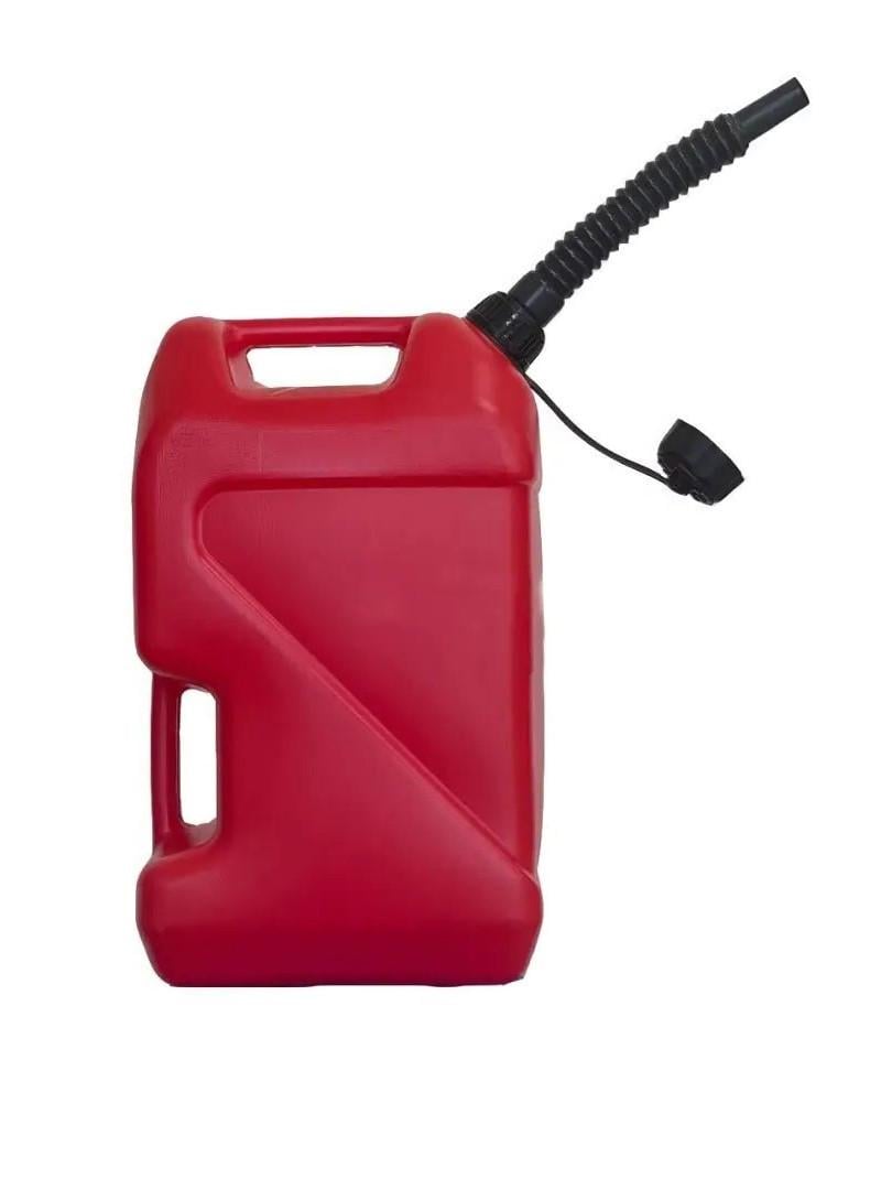 Каністра для бензину пластикова ПММ з носиком та спускним отвором антистатична 10 л