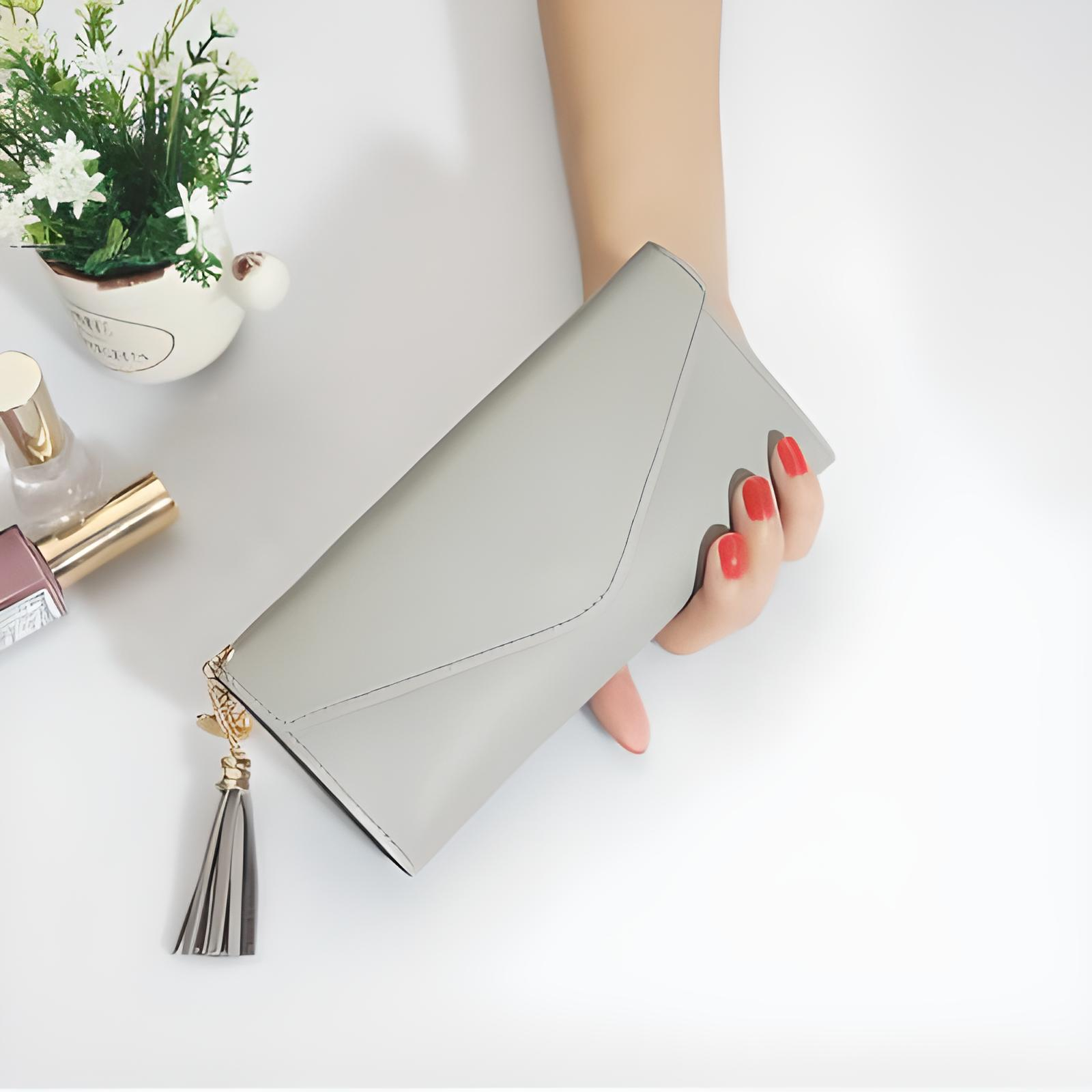 Кошелек женский 500.38 с сердечком Серый (10737053)