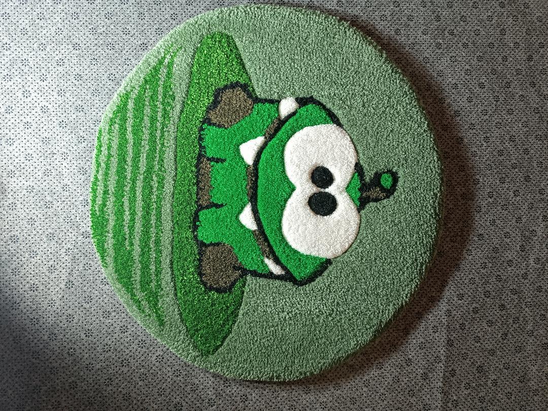 Килим ручної роботи Амням гіпоалергенний 45 см Зелений (30066784) - фото 2