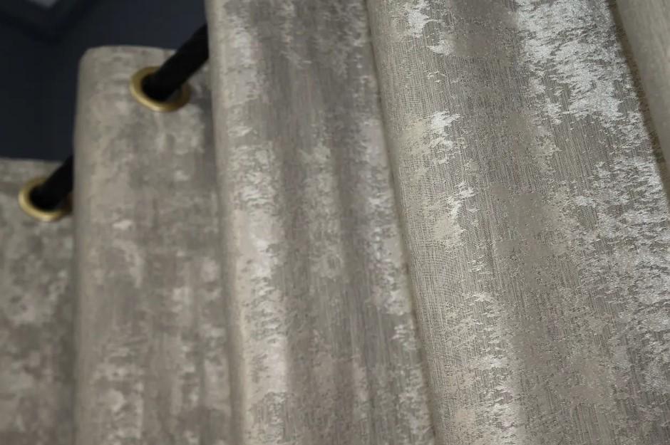 Комплект штор у вітальню на люверсах SULTAN XO жаккард 1,5х2,5 м 2 шт. Капучино (1143ш) - фото 6