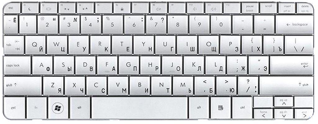 Клавіатура для ноутбука HP Pavilion DM1-1130 матова (580030-251)