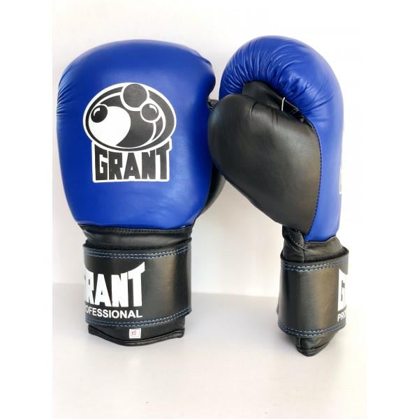 Перчатки бокс Lev Sport GRANT кожа 16 унций Синий/Черный Перчатки бокс Lev Sport GRANT кожа 16 унций Синий/Черный