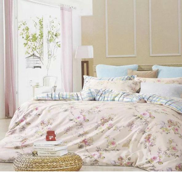 Комплект постельного белья Zastelli 2161А-0635В сатин евро 200х220 см Разноцветный (11276)