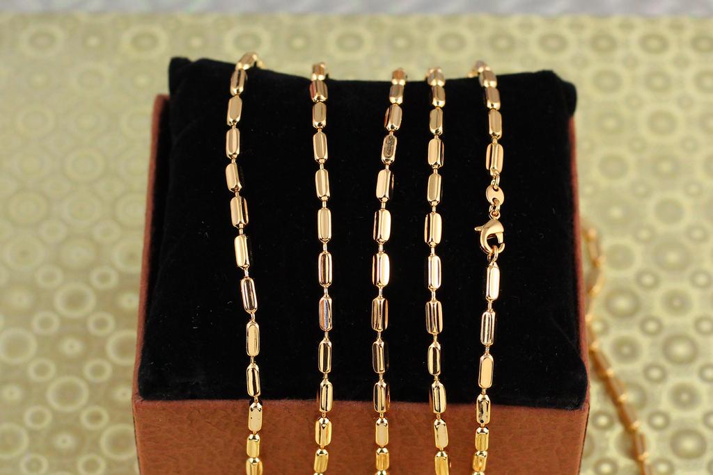 Цепь Xuping Jewelry сосиска 50 см 2,5 мм Золотистая (29680728)