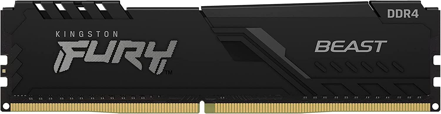 Оперативная память Kingston Fury Beast DDR4-3200 16384 Мб PC4-25600 Black (KF432C16BB/16) - фото 2