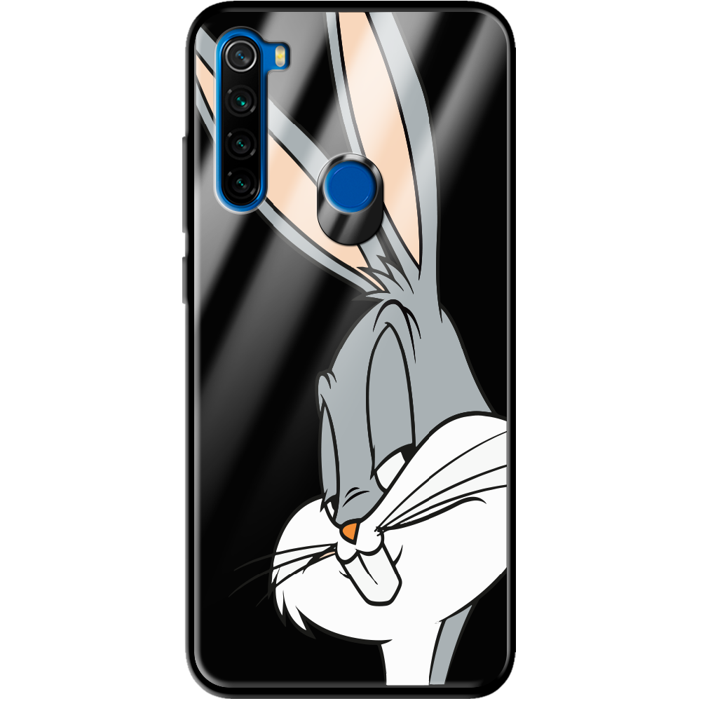 Чехол Boxface Xiaomi Redmi Note 8T Lucky Rabbit Черный силикон со стеклом (38532-bk81-39410)