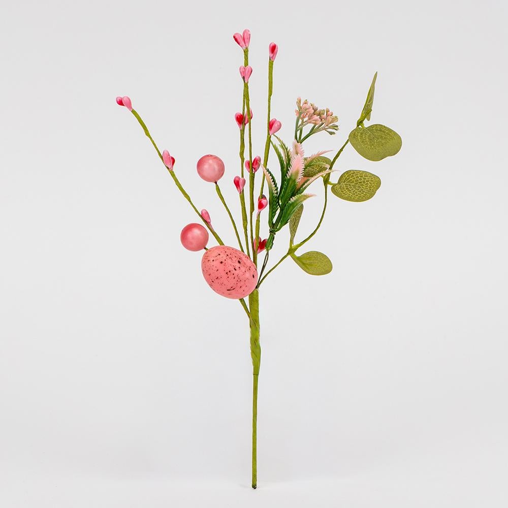 Декоративная веточка Пасхальные яйца с ягодами 26 см (5107-024/1) Декоративная веточка Пасхальные яйца с ягодами 26 см (5107-024/1)